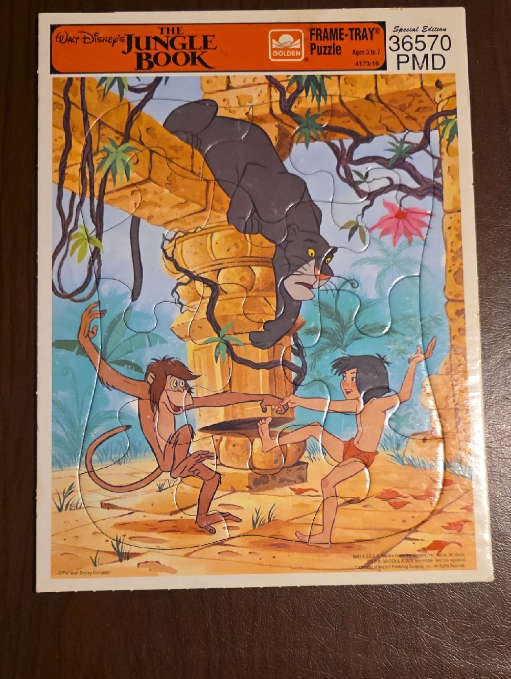 Walt Disney The Jungle Book Frame-Tray Puzzle - Special Edition Vintage Retro